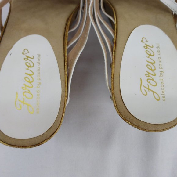 Size 10 Forever Selected By Paula Abdul  3in. Wedge Heel Sandals - Picture 4 of 6